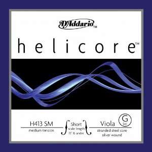   Helicore Viola G Singles Short Scale Med Tension Musical Instruments