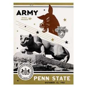  Penn State vs. Army, 1963 Sports Giclee Poster Print 