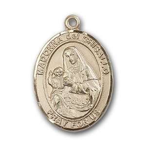  14K Gold St. Madonna Del Ghisallo Medal Jewelry
