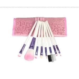  Pro 8 Pcs Pink Eyeshadow Cosmetic Makeup Brush Set With 