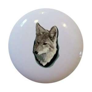  Wolf Ceramic Cabinet Drawer Pull Knob: Everything Else
