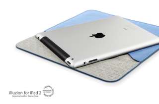 SGP iPad 2 Leather Case illuzion Sleeve Tender Blue  