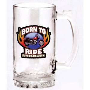 Born To Ride Beer Mug 