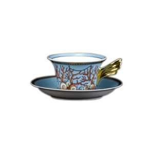  Versace by Rosenthal La Mer Cup & Saucer low Kitchen 