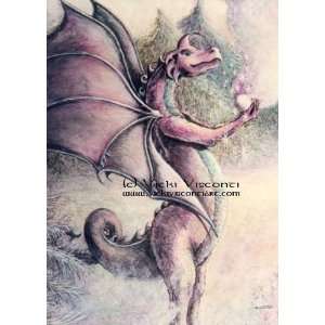 Dragon Magic by Vicki Visconti Tilley 8x10 Ceramic Art 