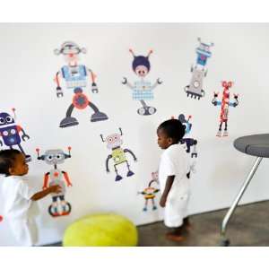    Pop and Lolli Cutesy Characters Build A Bot Wall Stickers Baby