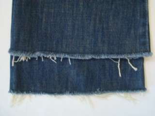 Joes Jeans W26 Cotton Denim Flare Destroyed Distressed Unfinished Leg 