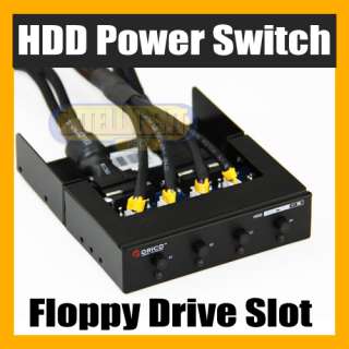 Floppy Drive Slot 4 x SATA HDD Power Switch Control  