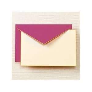  Gold Hand Bordered Correspondence Cards