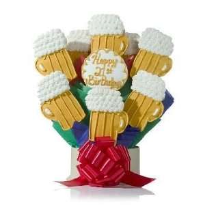 Happy Birthday Beers Cookie Gift Bouquet: Grocery & Gourmet Food