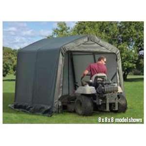   8x24x10 Peak Style Shelter, Grey Cover Patio, Lawn & Garden