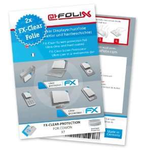  2 x atFoliX FX Clear Invisible screen protector for Cowon X7 