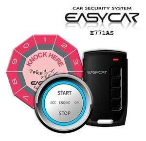 Easycar One Way PKE Car Alarm w remote start E771AS  