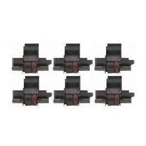  6 Pack Compatible Seiko IR 40T Black / Red Ink Rollers 