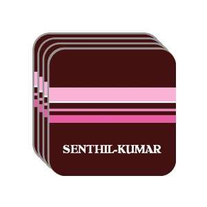 Personal Name Gift   SENTHIL KUMAR Set of 4 Mini Mousepad Coasters 