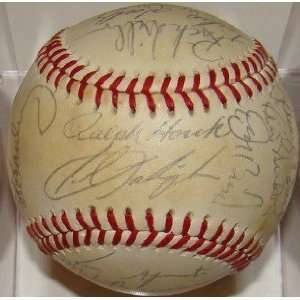   Red Sox Team (28) SIGNED MLB Baseball YASTRZEMSKI: Sports & Outdoors
