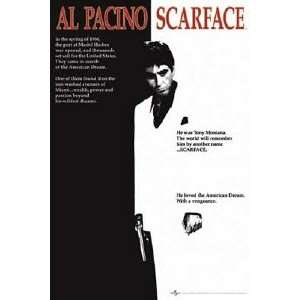  AL PACINO MICHELLE PFEIFFER SCARFACE   Movie Poster 27 X 