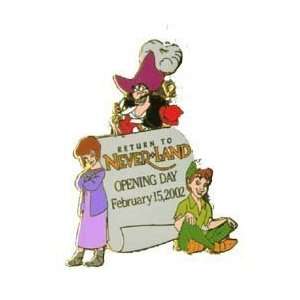  Peter PAN Return to Neverland Opening Day Le Disney PIN 