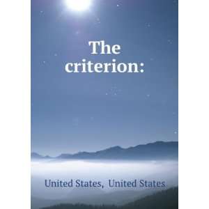  The criterion United States United States Books