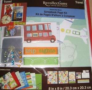 Recollections TRAVEL Scrapbook Page Kit~BNIP~ Nice  