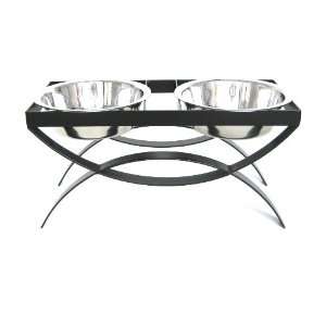  Seesaw Double Bowl Elevated Diner   6   Raised Feeder 