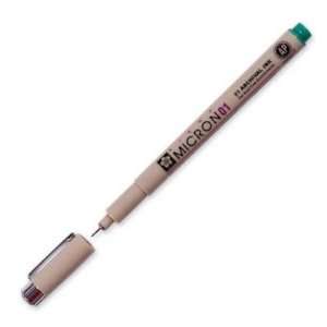 Micron Pen,Waterproof/Fade Resistant,0.25mm Point,Green   PEN,MICRON 