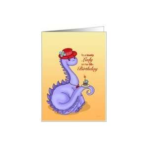  Lil Miss Red Hat   Ladies 99th Birthday Card Card Toys 