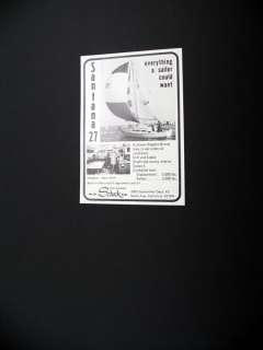 Schock Santana 27 Sailboat boat yacht 1971 print Ad  
