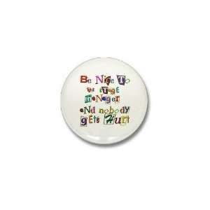  Ransom Note Stage Manager Funny Mini Button by  