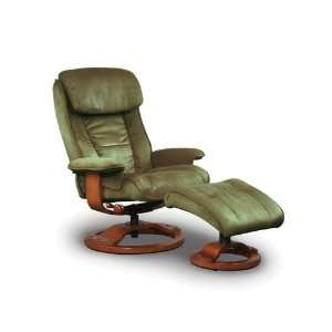    Microfiber Recliner with Ottoman by Mac Motion