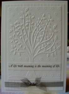 Leafy Tree Embossing Folder by Crafts Too for Cuttlebug,Sizzix 