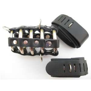  Gates of Hell Male Chastity Cage with Leather Ball 