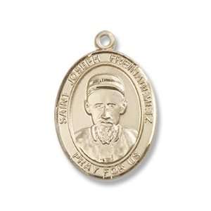    St. Joseph Freinademetz 14KT Gold Medal Patron Saint Jewelry
