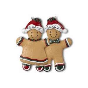  2011 Gingerbread Couple Personalized Christmas Holiday 