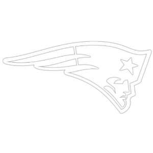  New England Patriots   Logo Cut Out Decal: Automotive