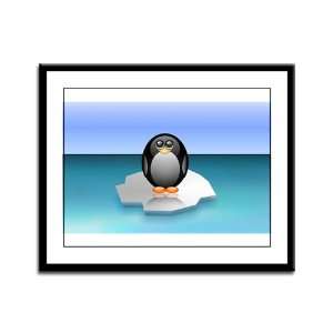  Framed Panel Print Cute Baby Penguin 