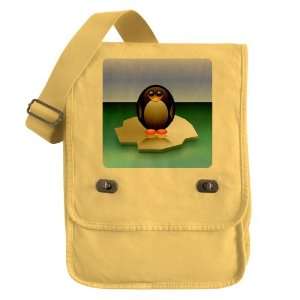    Messenger Field Bag Yellow Cute Baby Penguin 