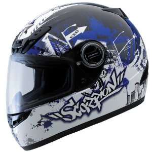  Scorpion EXO 400 Motorcycle Helmet XX Large Urban Destroyer Blue 