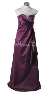 14 Purple plum Cruise Bridesmaid Dress Formal Ball Dress  