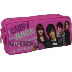  New Camp Rock Double Comparment Pink Pencil Case Office 