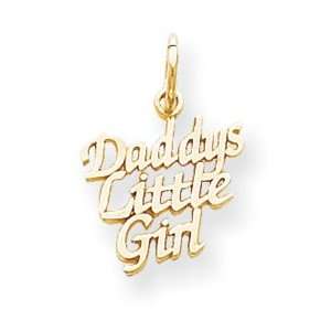  10k Daddys Little Girl Charm: Jewelry