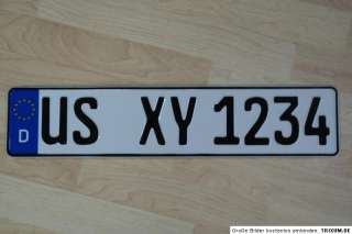 GERMAN CUSTOM EURO LICENSE PLATE   YOUR NUMBER / TEXT  
