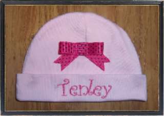PERSONALIZED Pink/Blue Baby/Infant Beanie/Cap/Hat GIFT!  
