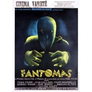  Fantomas (1964) 11 x 17 Movie Poster Belgian Style A