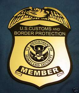 DHS   CUSTOMS & BORDER PROTECTION CAR SHIELDS  
