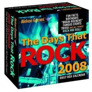    Aleken Games 2008 Days That Rock Box Calendar: Toys & Games