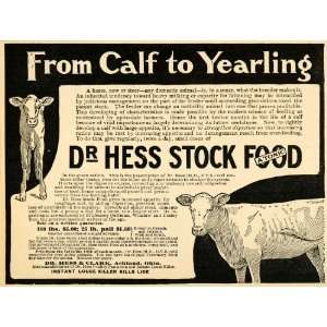   Aid Farm Dr. Hess Stock Food   Original Print Ad