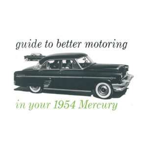  1954 MERCURY Full Line Owners Manual User Guide 