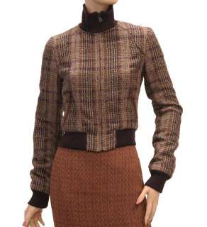 New $695 D&G Womens Jacket Coat Brown Lamb Size 38 NWT 1158  