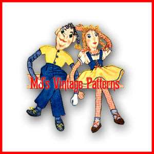 Vintage Girl & Boy Dolls Pattern ~ Danny & Dolly Dingle  